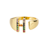 Adjustable Stainless Rainbow Ring for Women & Men