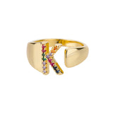 Adjustable Stainless Rainbow Ring for Women & Men