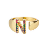 Adjustable Stainless Rainbow Ring for Women & Men