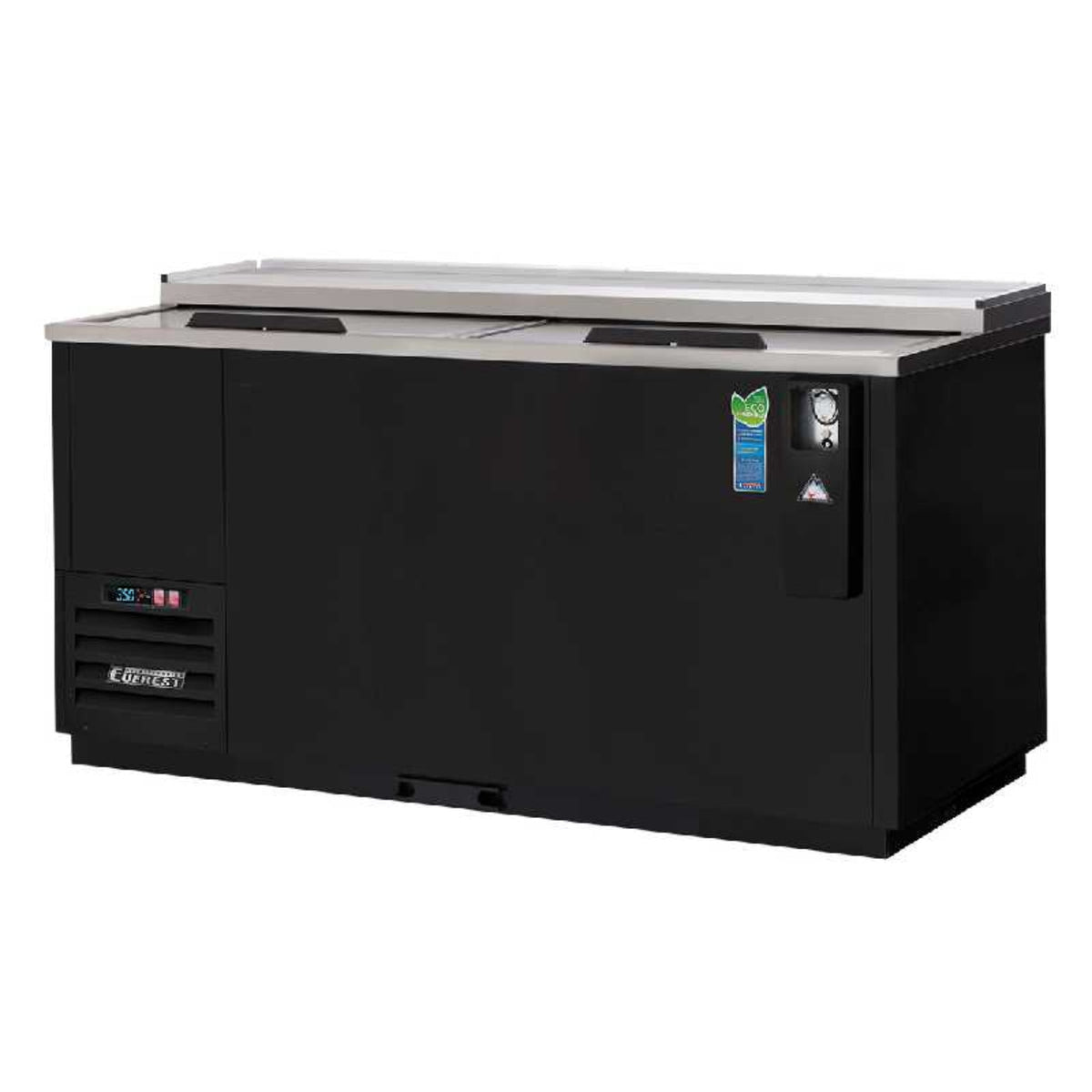 Everest - EGC65 Commercial 64" Solid Slide Lid Glass & Plate Chiller - EGC65