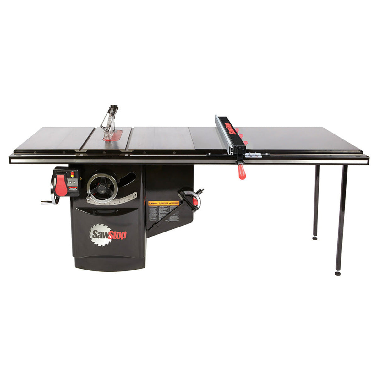 SawStop 5HP, 1ph, 230v Industrial Cabinet Saw w/36" T-Glide Advance Fence, Rails & Extension Table - ICS51230-ATGI36