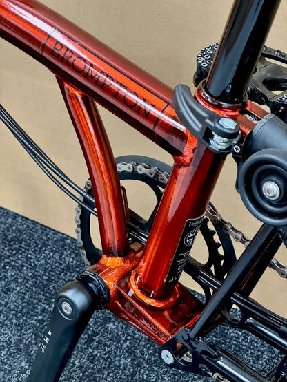 Brompton Pre-Owned Superlight High-HB 6-Speed Flame Lacquer
