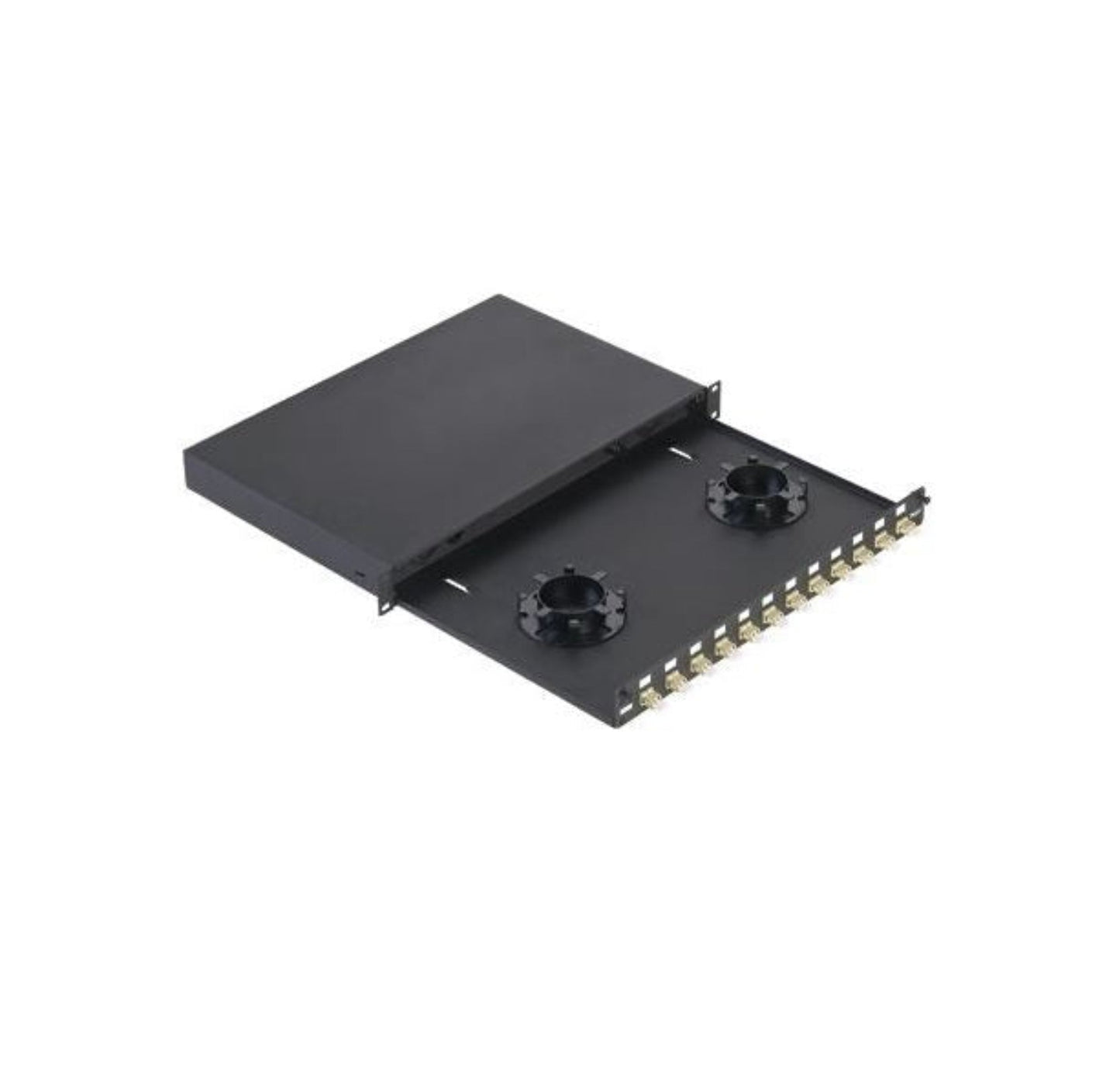 Panduit Opticom Fiber Optic Drawer: Pre-Loaded 12 Duplex LC Multi-Mode OM3/4 - FD1W12AQDLCZ