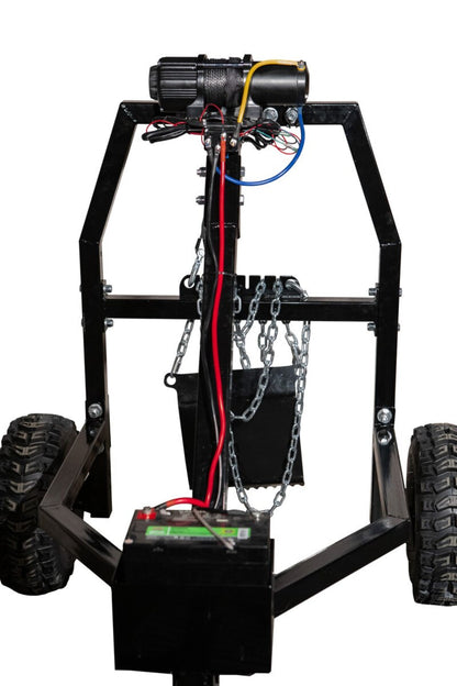 MotoAlliance Impact Implements Log Hauler 1500 Lbs Capacity with Viper Winch New - IP4424_MD4500_BK