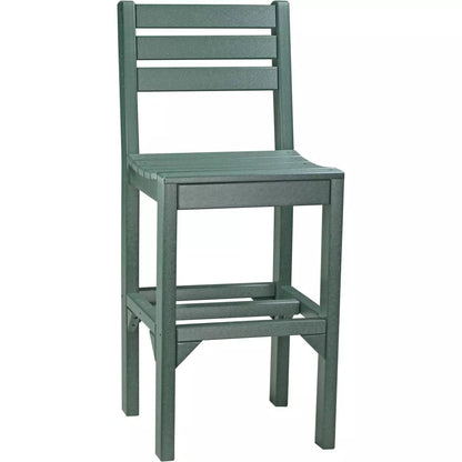 LuxCraft Outdoor Bar Height Island Poly Side Chair