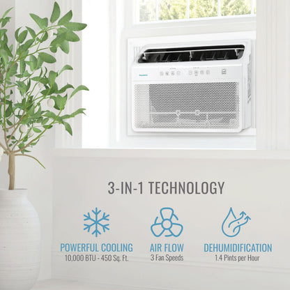Keystone - 10,000 Window AC, 115V, Inverter, Energy StarWindow A/C - KSTAW10INV