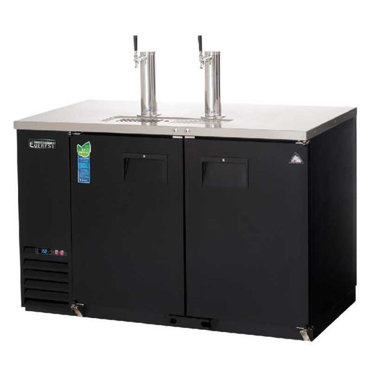 Everest - EBDS2-24, Commercial 49" Direct Draw Keg Refrigerator Cooler Beer Dispenser - EBDS2-24