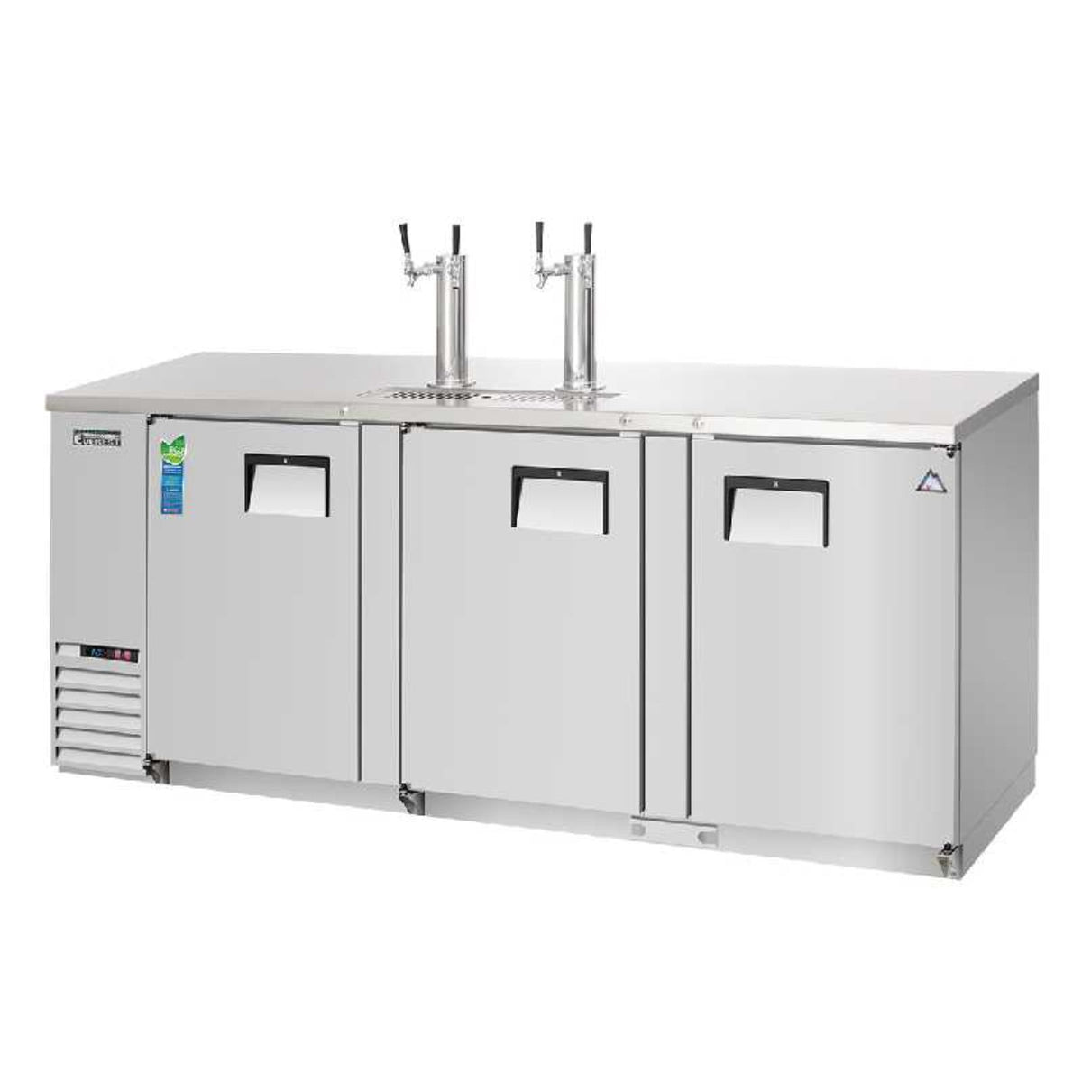 Everest - EBD4-SS, Commercial 89" Keg Refrigerator Direct Draw Cooler Beer Dispenser - EBD4-SS