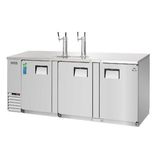 Everest - EBD4-SS, Commercial 89" Keg Refrigerator Direct Draw Cooler Beer Dispenser - EBD4-SS