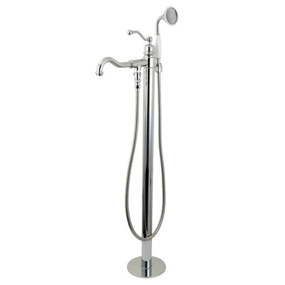 Kingston Brass English Country Freestanding Tub Faucet with Hand Shower - KS713-ABL