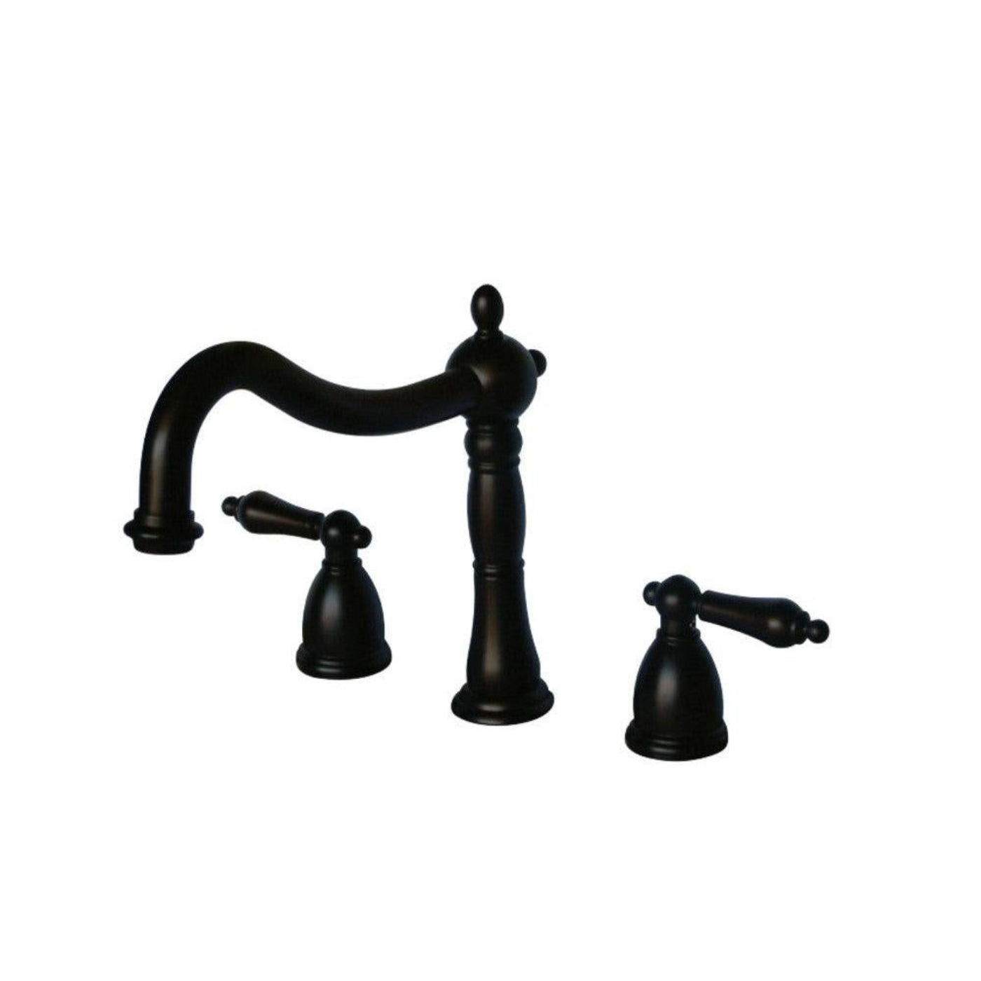 Kingston Brass Heritage Two-Handle 3-Hole Deck Mount Roman Tub Faucet - KS134