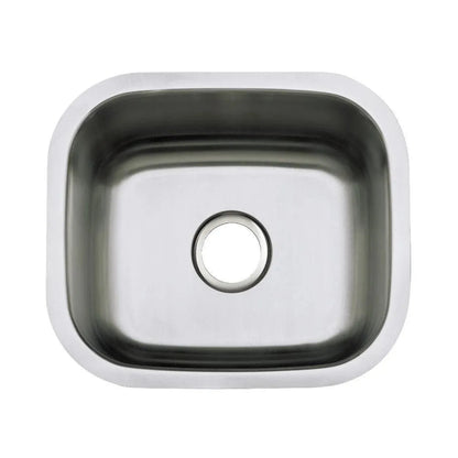Kingston Brass 18 in. Undermount Single Bowl Kitchen Sink in Brushed Stainless Steel - KU14167BN