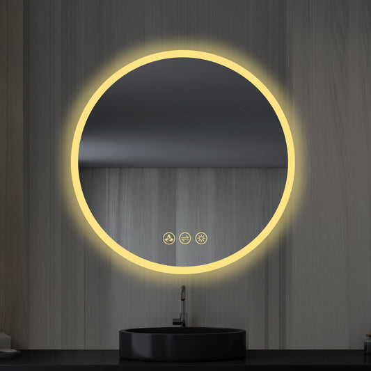 Blossom Orion 24″ Round LED Mirror with Frosted Side - LED M3 R24