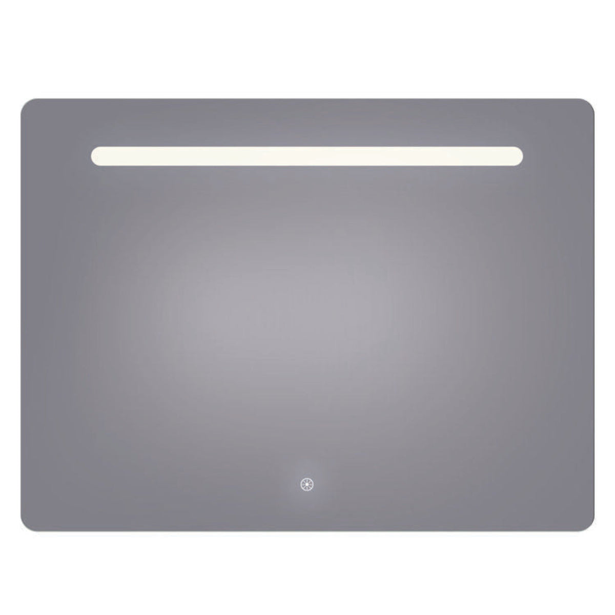 Arpella - Florence 48x36 Contemporary Lighted Mirror with Memory Dimmer and Defogger - LEDOLM4836