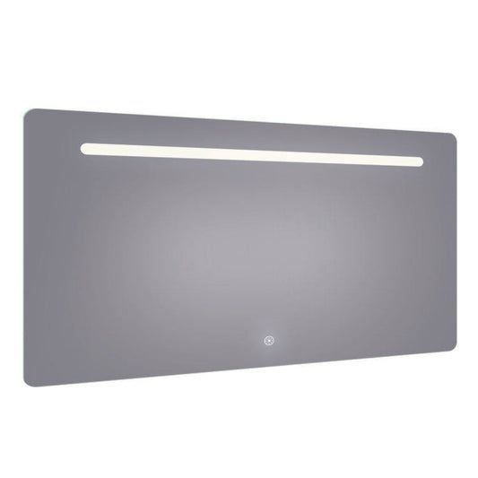 Arpella - Florence 60x36 Contemporary Lighted Mirror with Memory Dimmer and Defogger - LEDOLM6036