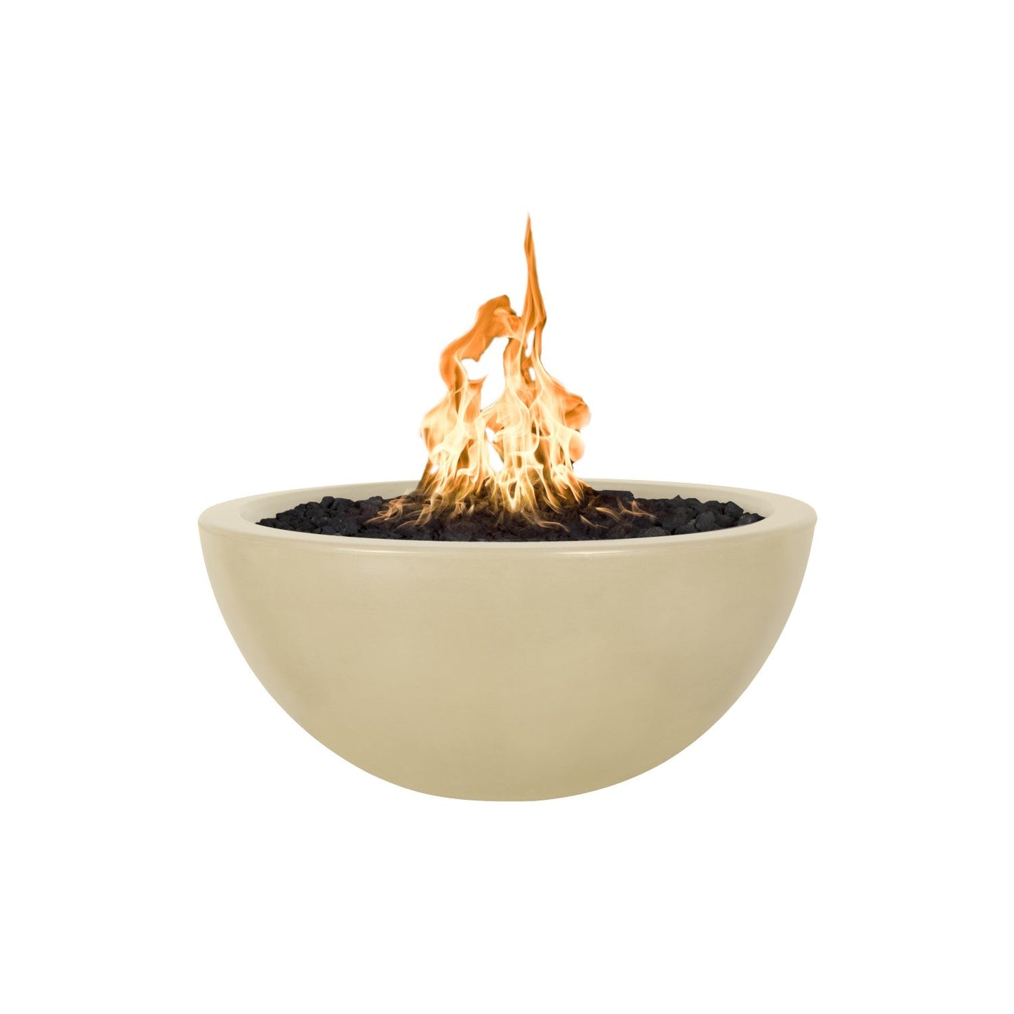 30" Luna Concrete Fire Bowl Vanilla