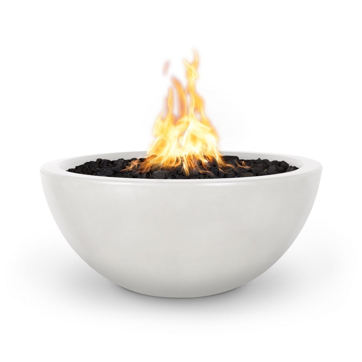 38" Luna Concrete Fire Bowl Limestone