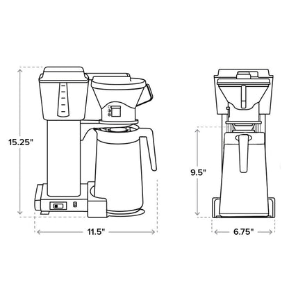 Moccamaster KBT Coffee Maker in Stone Grey - 79115