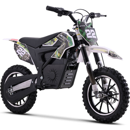 MotoTec 36v 790w Demon Electric Dirt Bike Lithium Green