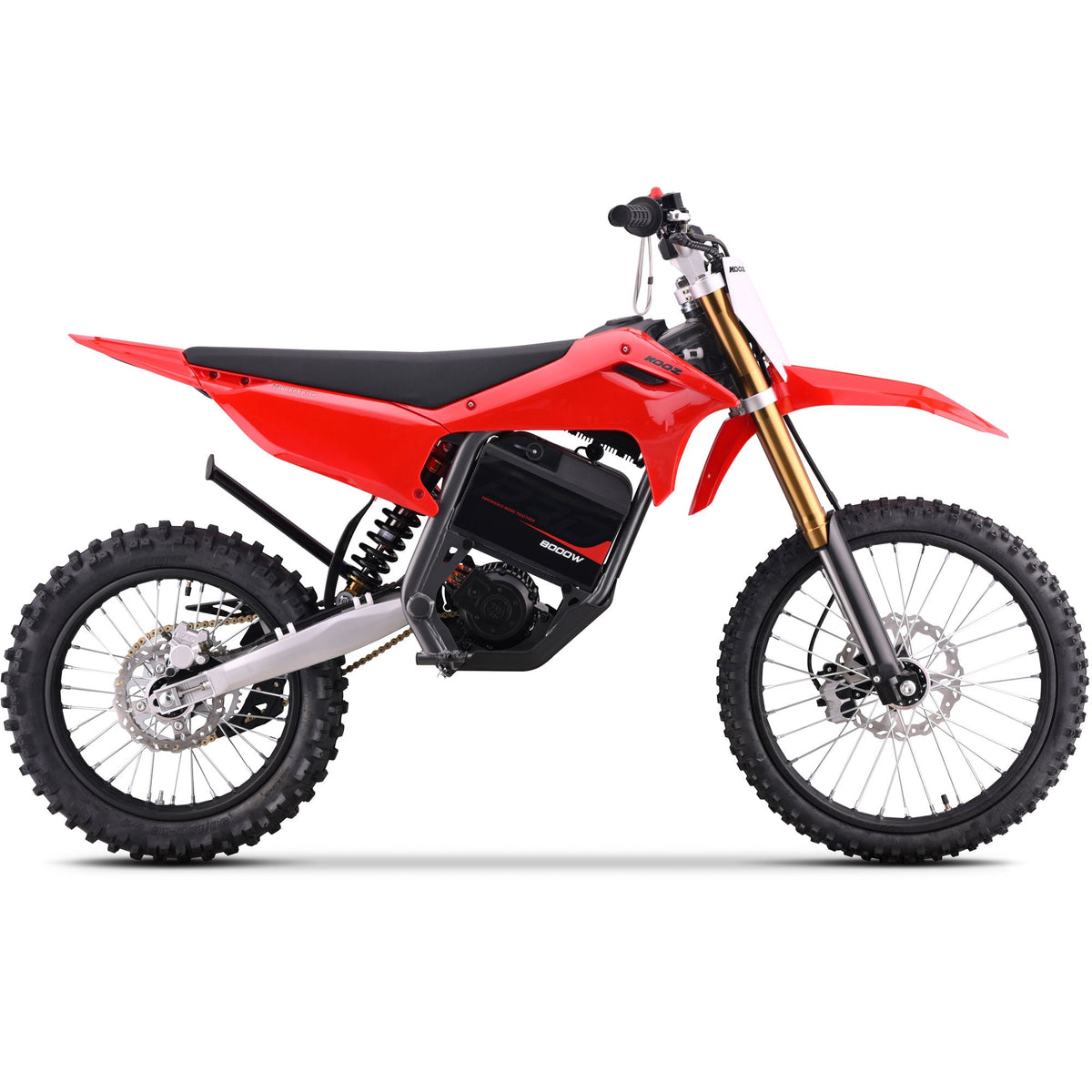 MotoTec 72v 8000w Pro Electric Dirt Bike 19/16 Lithium Red