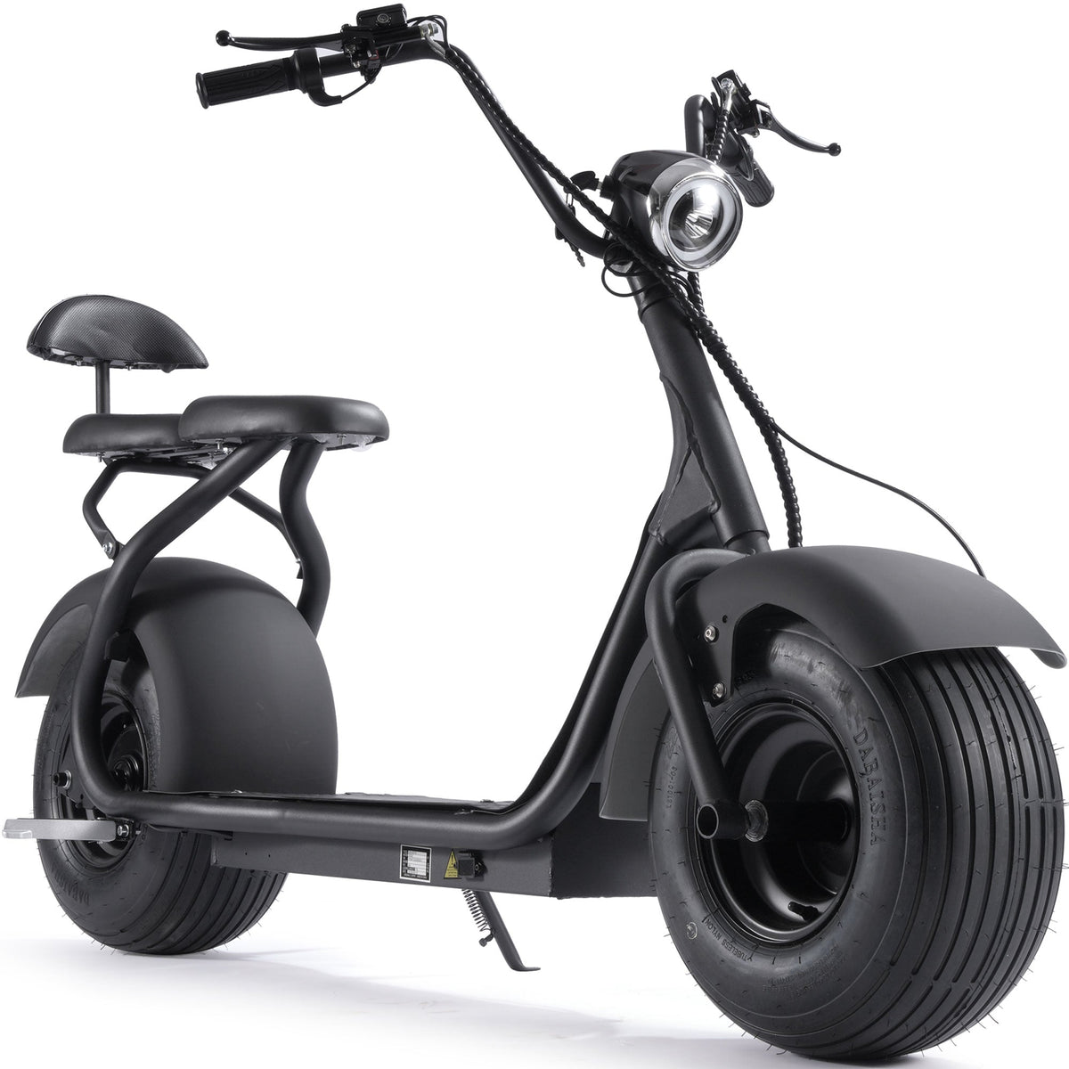 MotoTec Fat Tire 60v 18ah 2000w Lithium Electric Scooter Black