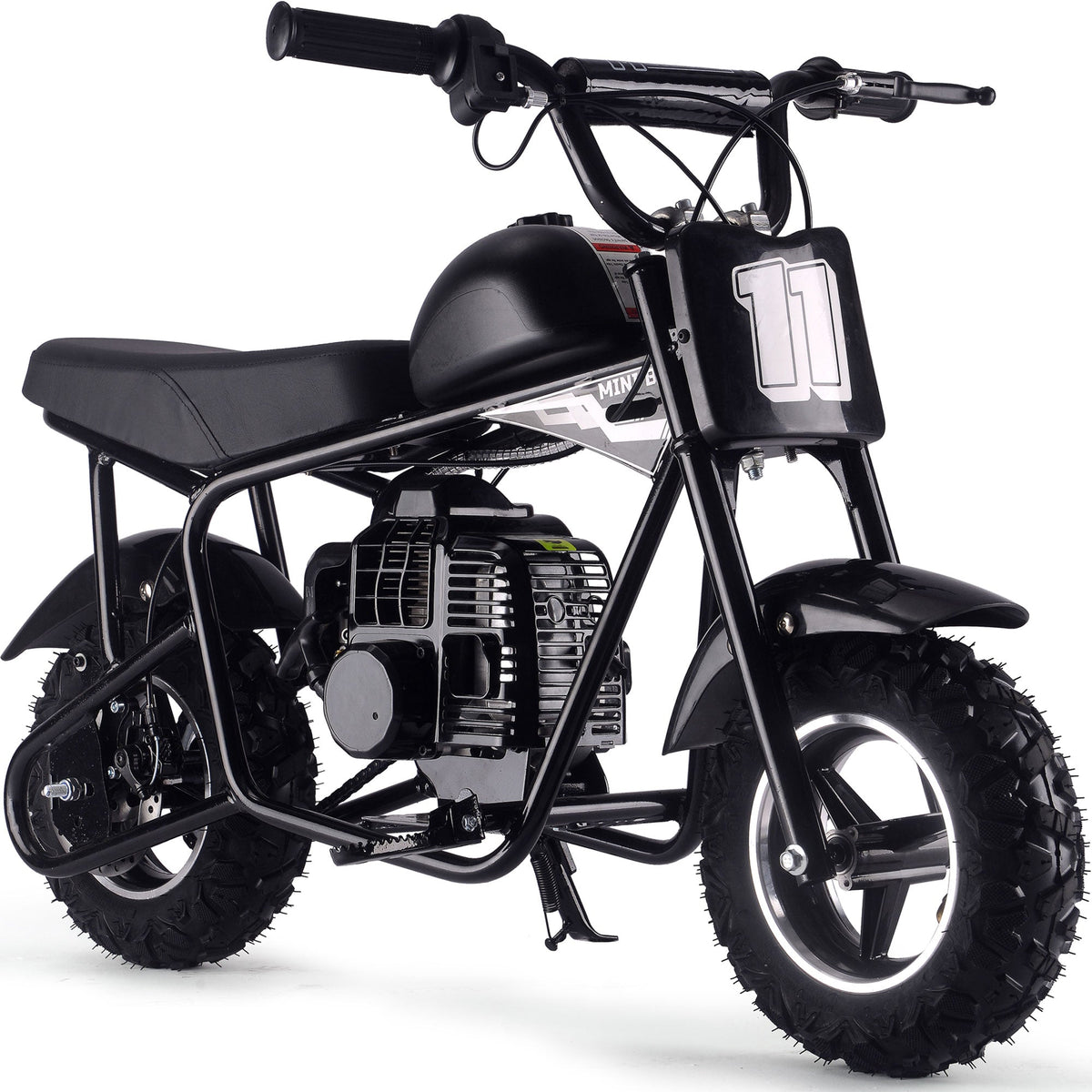 MotoTec Urchin 49cc 2-Stroke Kids Gas Mini Bike Black