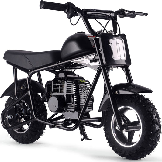 MotoTec Urchin 49cc 2-Stroke Kids Gas Mini Bike Black