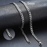 Stainless Steel Cuban Chain Necklace