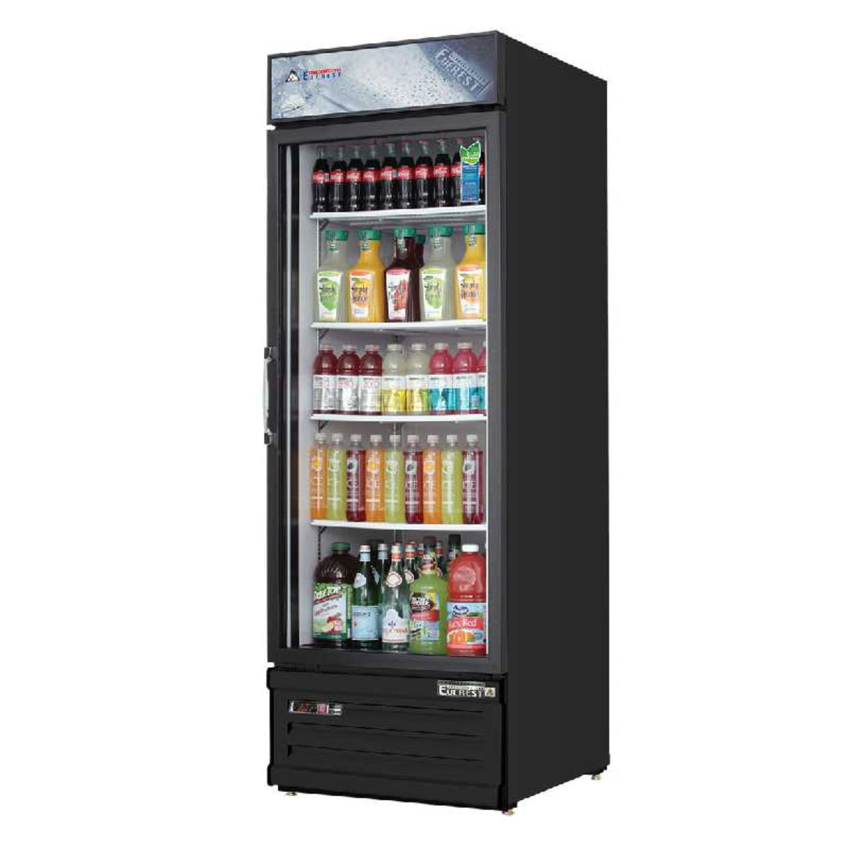 Everest - EMGR24B. Commercial 28" 1 Swing Glass Door Merchandiser Refrigerator 25 cu.ft - EMGR24B