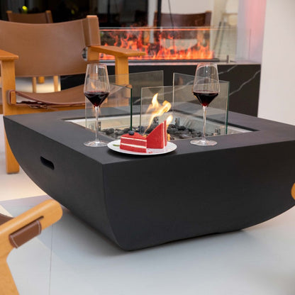 Modeno Aurora Ethanol Fire Table Side
