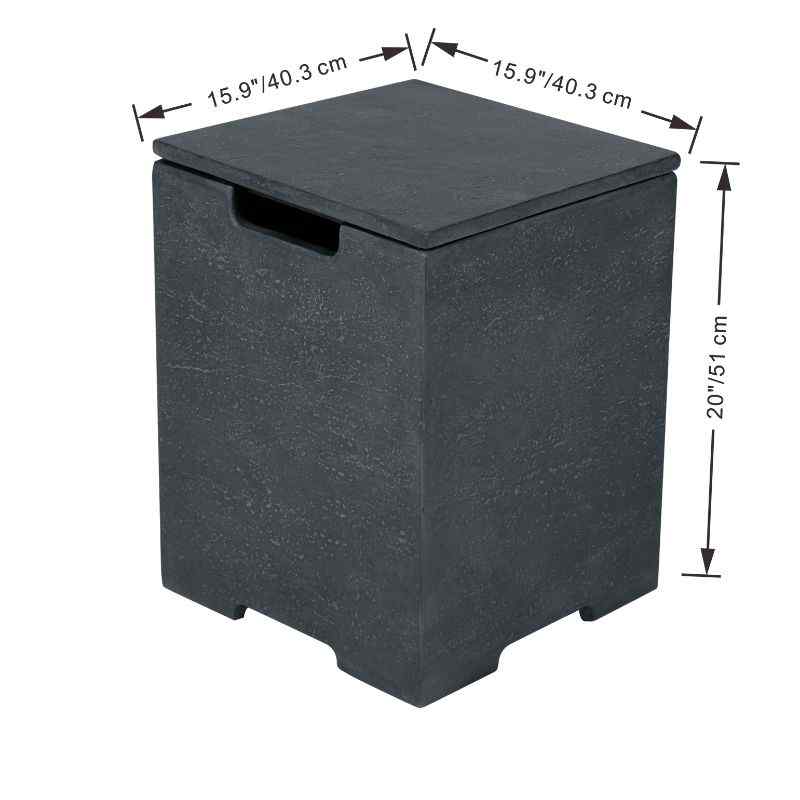 Elementi Square Tank Cover Dimension
