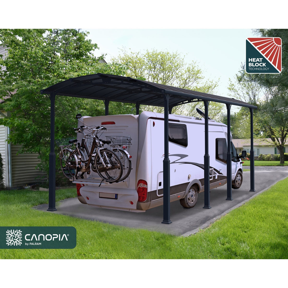 Palram - Canopia | Arcadia Alpine RV Carport 12x35x11.5 ft - HG9128