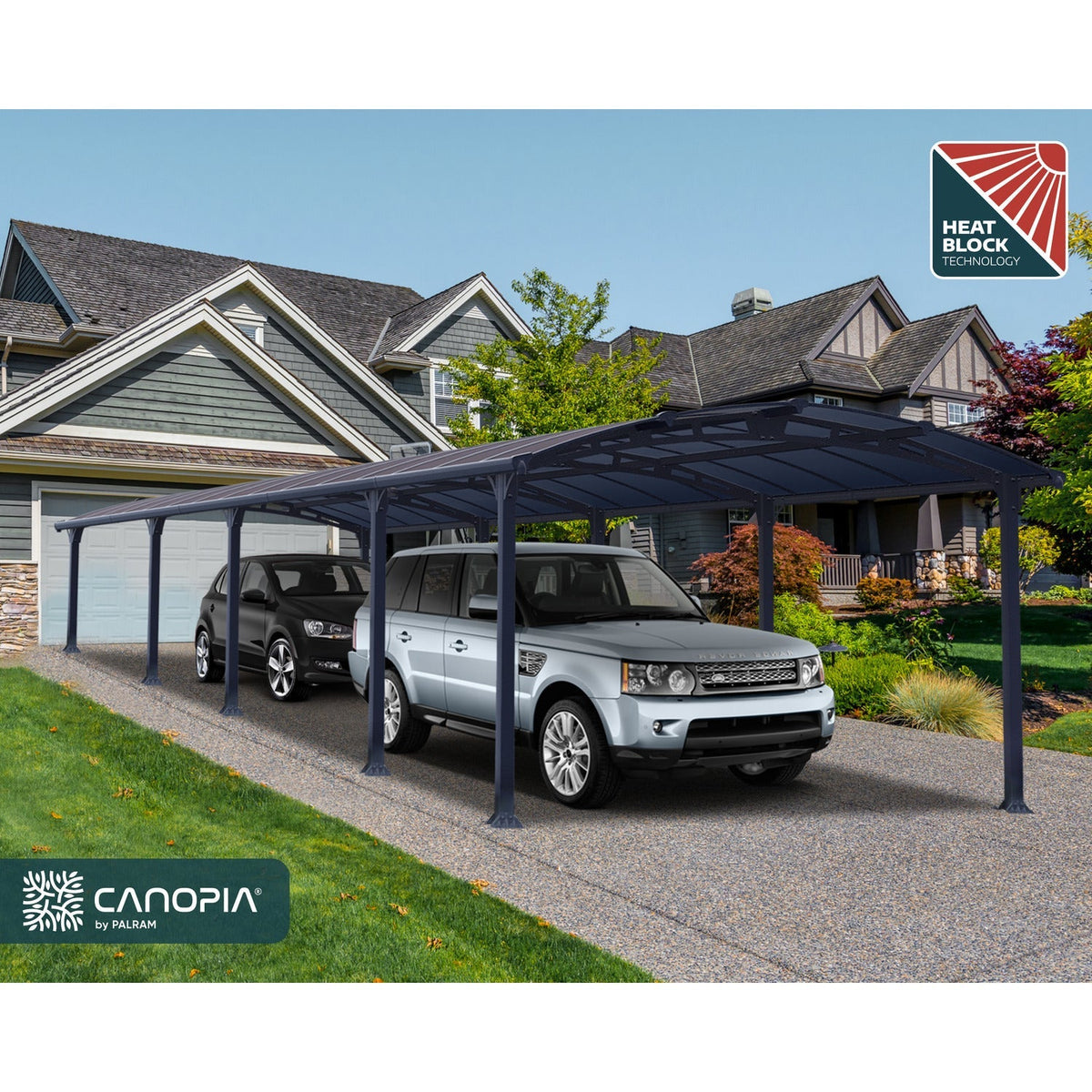 Palram - Canopia | Arcadia 5000 Carport 12x35x8 ft - HG9113