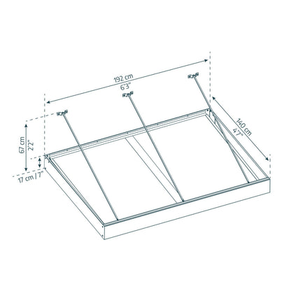 Palram - Canopia | Sophia XL Patio/Entryway/Window Awning - HG9542