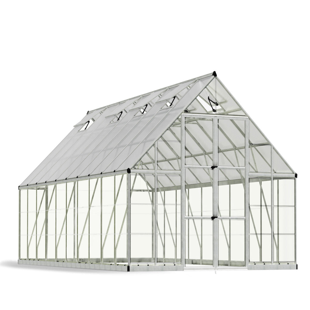 Palram - Canopia | Balance Greenhouse Kit With Clear 0.8mm Polycarbonate Glazing - HG6108G