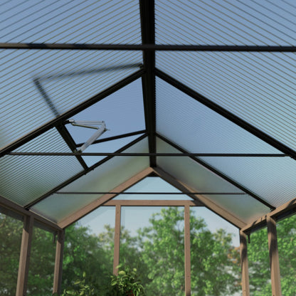 Palram - Canopia | Natura 8 ft Series - Cedar Wood Greenhouse Kit - HG5704