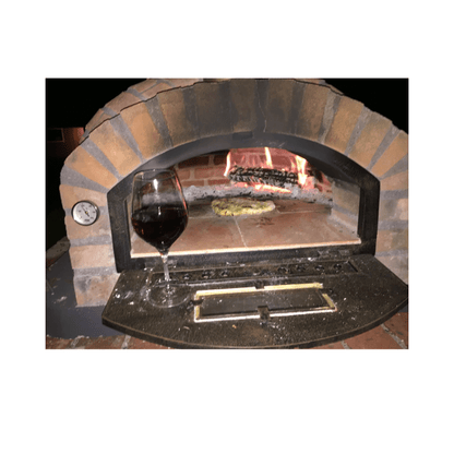 Pizzaioli Rustic Premium Hybrid Pizza Oven with wine