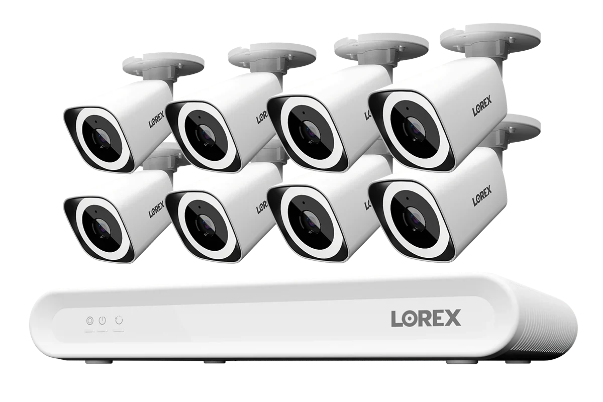 Lorex Connect V Series 4K 8-Channel Wired NVR System with V3 4K PoE Bullet Cameras - 1TB (Cables not included)  SKU: CN301V3-BW2-8CH1T