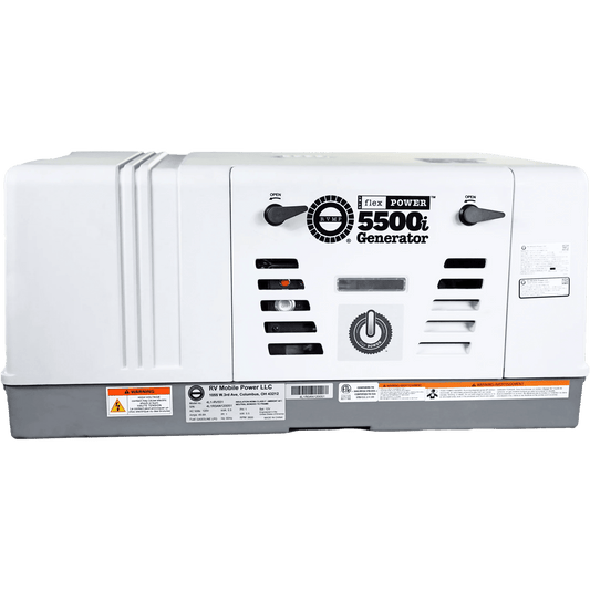 RVMP Flex Power 5500i Dual Fuel Mobile Generator 5.5kW Single Phase 124V 302cc OHV Air Cooled Gas or Propane New