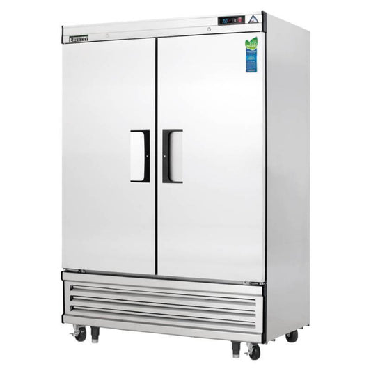 Everest - EBRF2, Commercial 54" 2 Solid Door Reach-In Refrigerator Freezer 48 cu.ft. - EBRF2