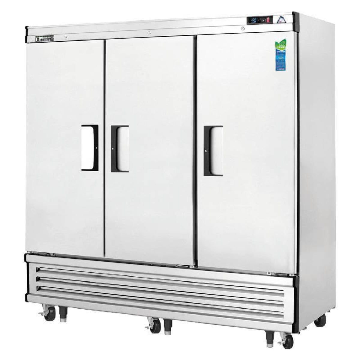 Everest - EBR3, Commercial 74" Three Solid Door Reach-In Refrigerator 71 cu.ft. - EBR3