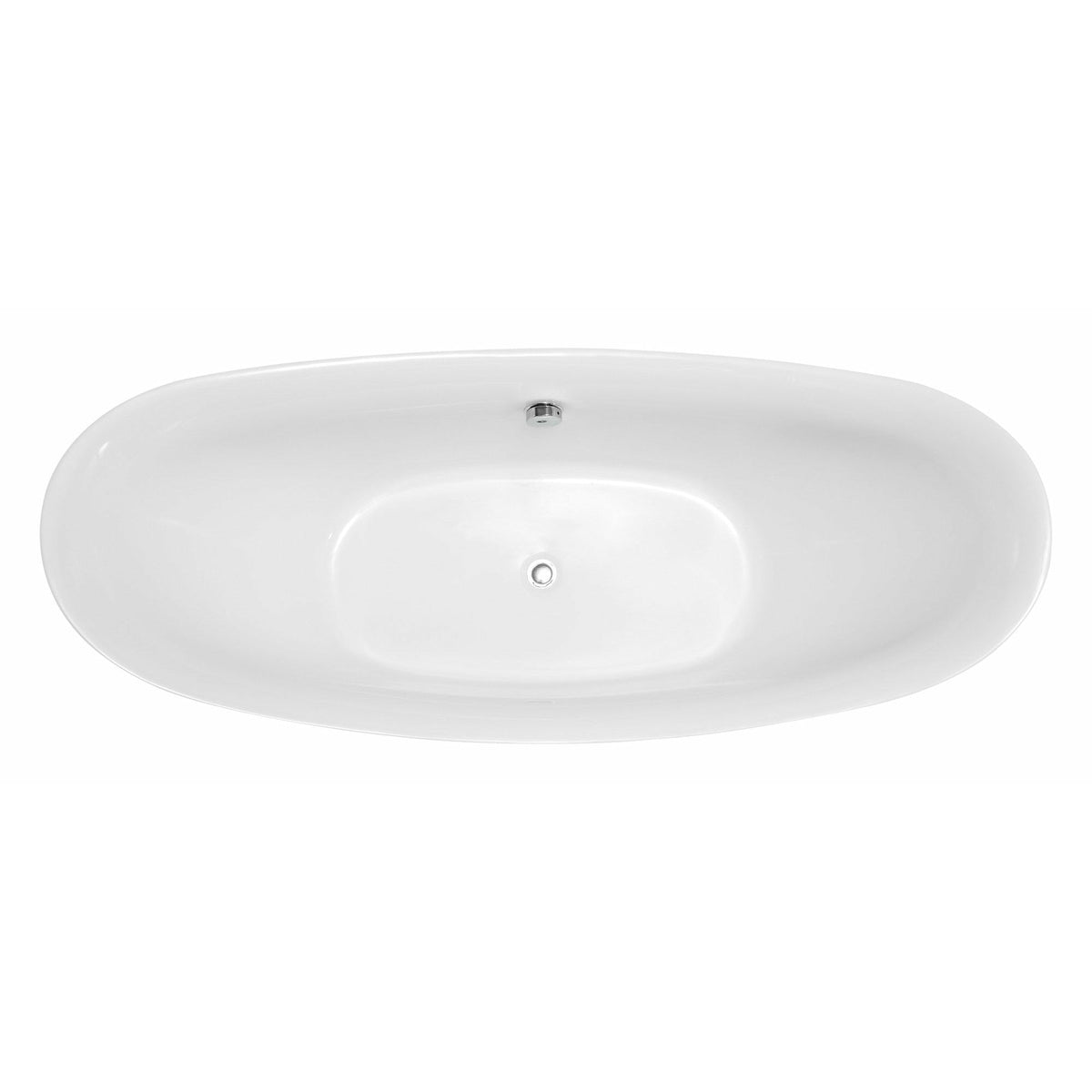 Anzzi Reginald Series 5.67 ft. Freestanding Bathtub in White FT-AZ091 - FT-AZ091