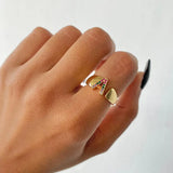 Adjustable Stainless Rainbow Ring for Women & Men