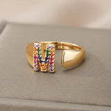 Adjustable Stainless Rainbow Ring for Women & Men