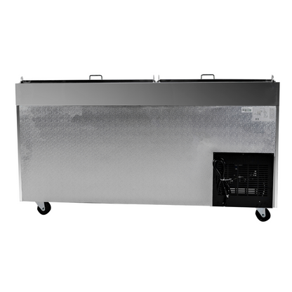 SABA SPP-70-9 - 70" Two Door Commercial Pizza Prep Table with 9 Pans