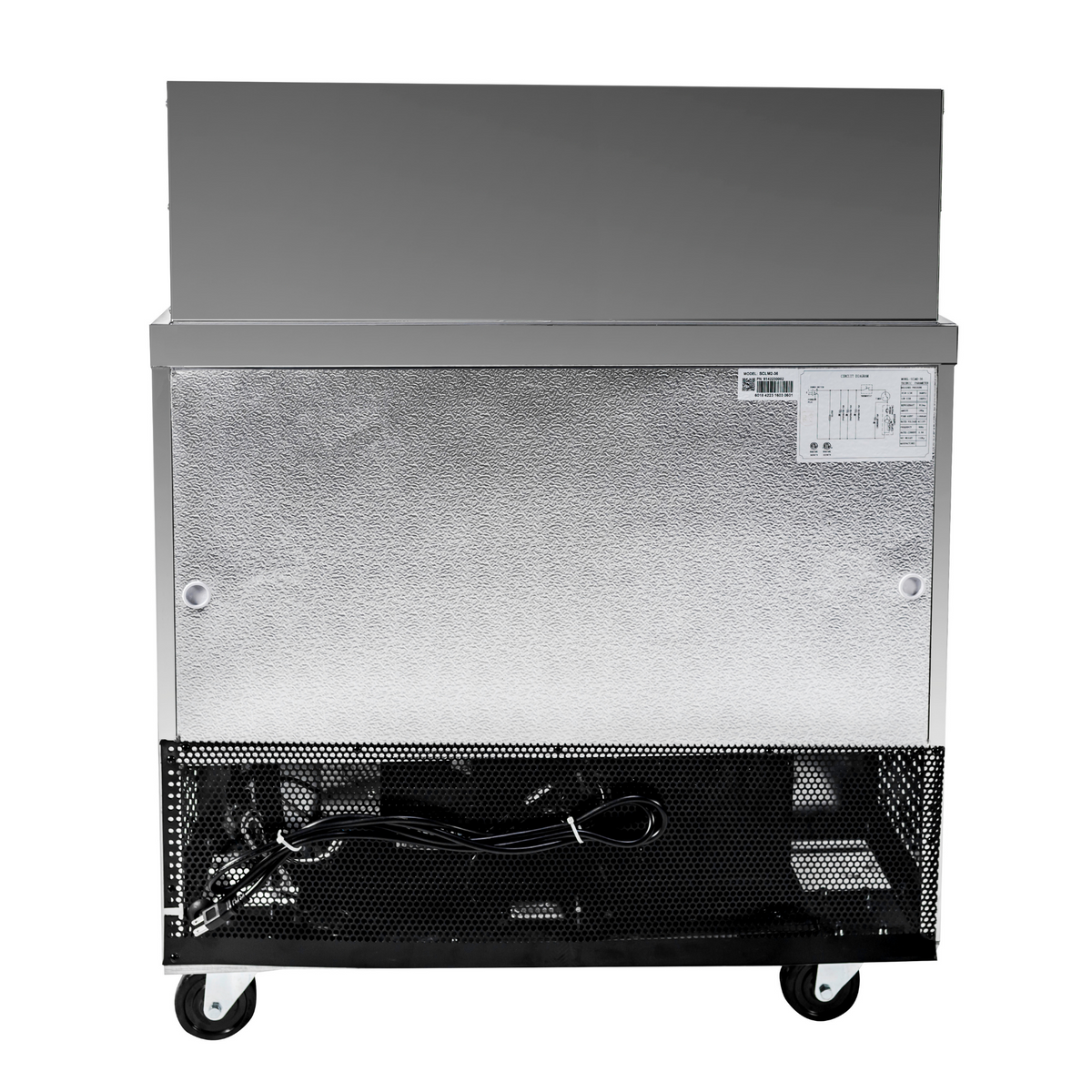 SABA SPS-36-15M - 36" Two Door Commercial Mega-Top Sandwich Prep Table with 15 Pans