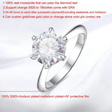 3 CT Moissanite Solitaire Ring