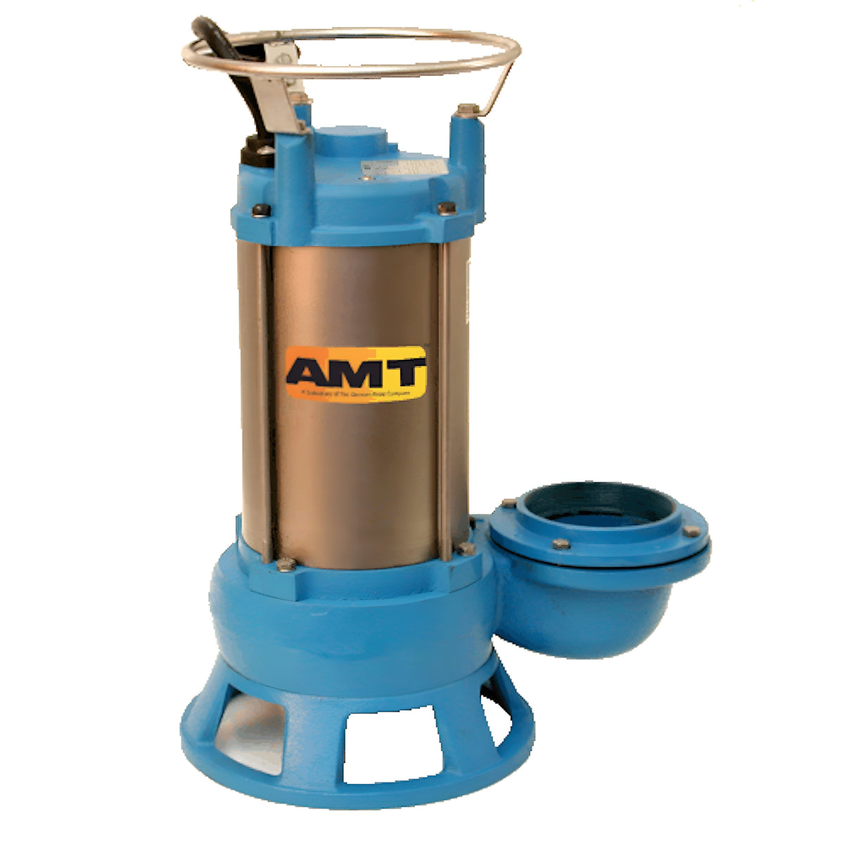 AMT 4" NPT Submersible Shredder Sewage Pump, 280 GPM, 5HP 3 Phase 460 VAC 60 Hz Motor, S/C Seal, Cast Iron /SS - 576E-95