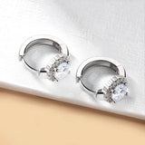 Serenity Day 2ct D Color Moissanite Hoop Earrings