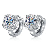 Serenity Day 2ct D Color Moissanite Hoop Earrings